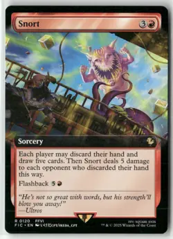 Snort (Extended Art) 120 NM MTG FINAL FANTASY Commander Magic - Image 1