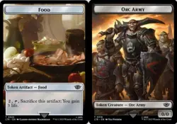 Food (023) // Orc Army (019) Double-sided Token - Surge Foil x1 - Universe Beyon - Image 1