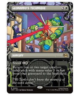 Leonardo's Technique - Showcase Teenage Mutant Ninja Turtles MTG - Image 1