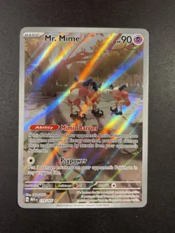 2023 Pokemon SV 151 Mr. Mime #179/165 Illustration Rare IR - Image 1