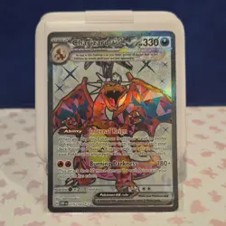 Charizard ex Ultra Rare Full Art Holo 215/197 SV03: Obsidian Flames Pokemon - Image 1