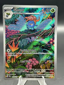 Pokemon Gloom 198/197 Illustration Rare Obsidian Flames Near Mint - Image 3