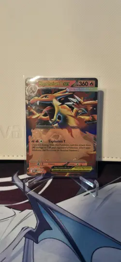 Pokemon Mega Charizard Y ex 030 Mega Evolution Holo Black Star Promo Near Mint - Image 1
