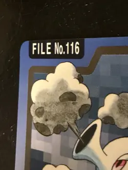 Pokemon Japanese Horsea File No. 116 Bandai Carddass Pocket Monsters Vintage - Image 2