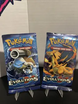 Pokemon TCG XY Evolutions Booster Pack Bundle All 4 Pack Arts Factory Sealed New - Image 2