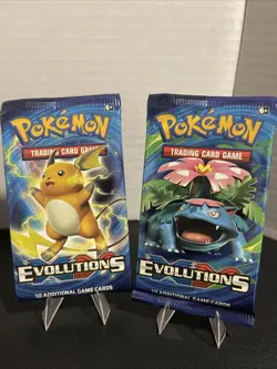 Pokemon TCG XY Evolutions Booster Pack Bundle All 4 Pack Arts Factory Sealed New - Image 3