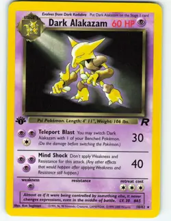 Dark Alakazam - 1st Edition - 18/82 Team Rocket - Pokemon TCG - 2000 - Image 1