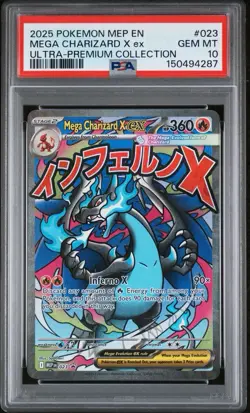 PSA 10 Mega Charizard X ex 023 Promo Pokemon Ultra Premium Collection UPC 2025 - Image 1