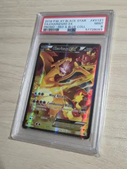 Pokemon Charizard EX Red & Blue Coll. Black Star Full Art Promo XY121 PSA 9 Mint - Image 3