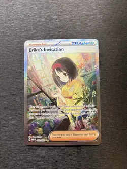 Pokemon TCG Scarlet & Violet 151 Trainer Supporter Erika's Invitation 203/165 - Image 1