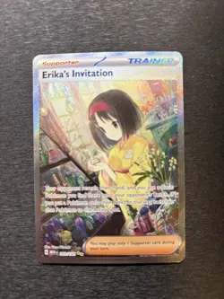 Pokemon TCG Scarlet & Violet 151 Trainer Supporter Erika's Invitation 203/165 - Image 2