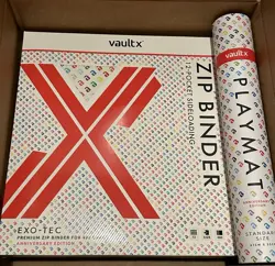 Vault X Anniversary 30th Edition Pokemon Exo-Tec 12 Pocket Zip Binder & Playmat - Image 1