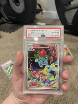 Mega Evolution Ivysaur 134/132 Holo Illust. Rare Pokemon TCG GEM MINT PSA 10 - Image 3