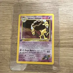 Pokemon Sabrina's Alakazam Gym Challenge 16/132 1st Edition Holo Rare - Image 1