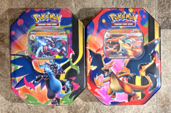 Pokemon TCG Mega Charizard X and Y Tins Set Of 2 Sealed 2026 - IN HAND - Image 1