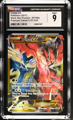 2017 Pokemon Yveltal EX XY150a Promo Holo Premium Trainer's CGC 9 - Image 1
