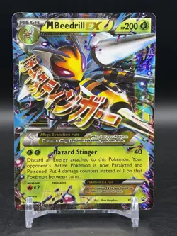 M Beedrill EX XY158 XY Promo Pokemon English Mega MP - Image 1