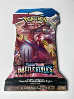 Pokemon Battle Styles Booster Pack Sword Shield Urshifu Sealed TCG - Image 1