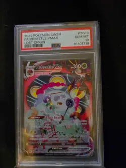 2022 POKEMON SWORD & SHIELD LOST ORIGIN #TG13 FULL ART/ORBEETLE VMAX PSA 10 - Image 1