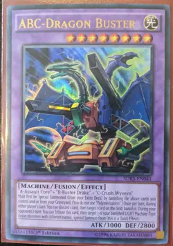 YuGiOh ABC-Dragon Buster Ultra Rare 1st Edition SDKS-EN041 NM - Image 1