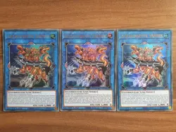 3x Yu-Gi-Oh! MAMA-DE070 Albtraumritter Zerberus Ultra Rare NM 1st Ed - Image 1