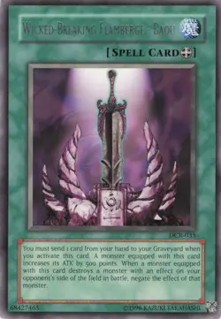 Yugioh Wicked-Breaking Flamberge - Baou DCR-035 Rare NM - Image 1