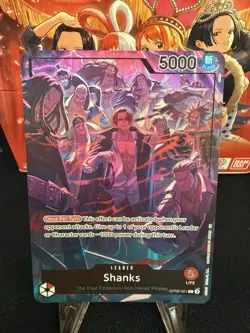 OP09-001 Shanks (2nd Anniversary Alt) ONE PIECE Card TCG MINT English - Image 1