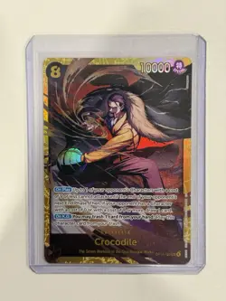 One Piece Crocodile OP14-120 Secret Alternate Art The Azure Sea's Seven NM - Image 1