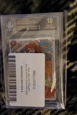 2024 ONE PIECE WINGS OF THE CAPTAIN ALT ART #ST01-007 NAMI BGS 10 BLACK LABEL - Image 3