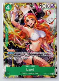 The Azure Sea's Seven #OP14-031 Nami (Alternate Art) - Image 1
