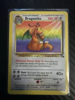 Pokemon TCG Dragonite First Additional Card Non Holo Good Condition NM Vintage - Image 2