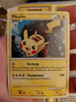 Pokemon TCG Pikachu HGSS03 Black Star Promos Holo Card Light Play Condition - Image 1