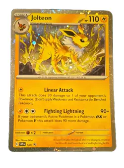 Pokemon Jolteon SVP Promo Holo 169 Scarlet & Violet English Card Stage 1 110HP - Image 1