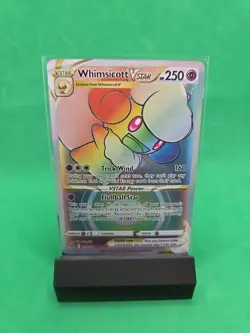 Pokemon Whimsicott VSTAR Rainbow Ultra Rare Card 175/172 Brilliant Stars MINT - Image 1