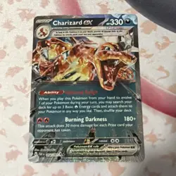 Pokemon TCG Charizard EX Holo Double Rare Card SV Paldean Fates - Image 1