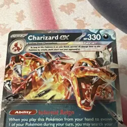 Pokemon TCG Charizard EX Holo Double Rare Card SV Paldean Fates - Image 2