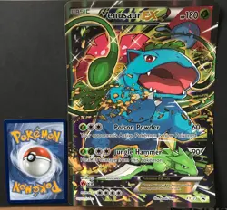 Venusaur EX XY123 XY JUMBO Pokemon Card Oversized PROMO HOLO Generations NM - Image 1