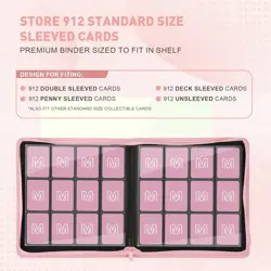Premium Card Binder 12 Pocket for 720 Pockets Trading Card Binder, PU Zipper ... - Image 3