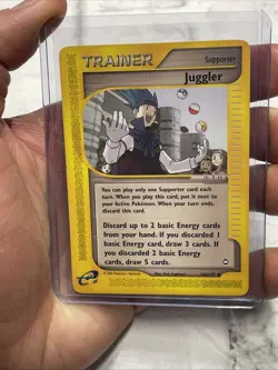 Pokemon Juggler 126/147 TRAINER Aquapolis Set Pokemon Card Uncommon Vintage LP+ - Image 1