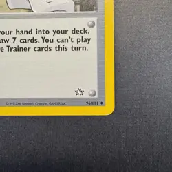 Professor Elm #96 Pokemon Trainer - Neo Genesis Set - Vintage Near Mint Card TCG - Image 4