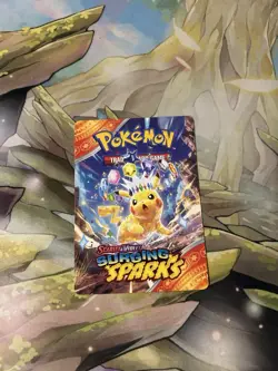 Pokemon Trainer Tips Card Pikachu Surging Sparks NM - Image 1