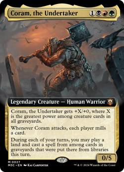 MTG - Coram, the Undertaker (Extended Art) [Modern Horizons 3 Commander] Foil - Image 1