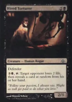 Hired Torturer - Dragon's Maze: #25, Magic: The Gathering Nm C271 - Image 1