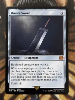 Buster Sword #0255 MTG Final Fantasy Regular Mythic - NM/M 🗡 - Image 1