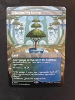 MTG Rejuvenating Springs Borderless - NM-Mint Condition - Commander Masters - Image 1