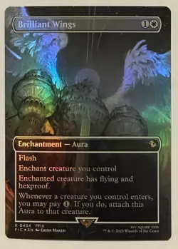 Brilliant Wings Borderless Foil - Commander: Final Fantasy MTG - Image 1