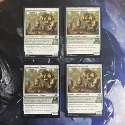 MTG- Boulderbranch Golem (197) The Brothers' War- NM/M- X4 Playset - Image 1