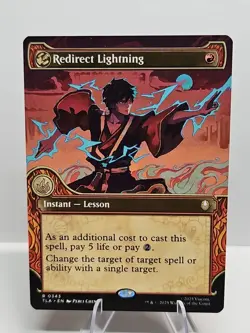 Redirect Lightning Showcase Avatar Last Airbender Regular MTG Magic Gathering - Image 1