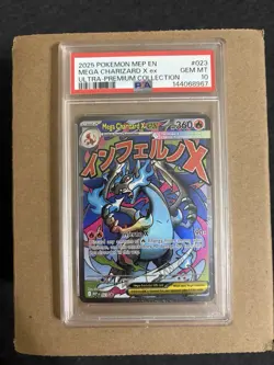 2025 POKEMON MEP PROMO ULTRA-PREMIUM COLLECTION #023 MEGA CHARIZARD X EX PSA 10 - Image 1