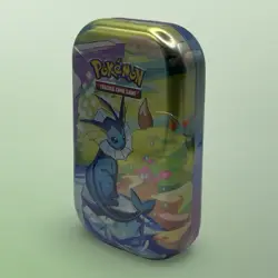 NEW Pokemon Prismatic Evolutions Mini Tin Vaporeon Scarlet Violet Factory Sealed - Image 2